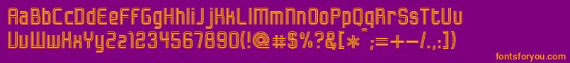 Bonzer   Herzogenaurach Font – Orange Fonts on Purple Background