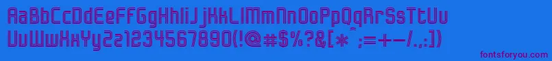 Bonzer   Herzogenaurach Font – Purple Fonts on Blue Background
