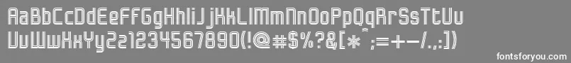 Bonzer   Herzogenaurach Font – White Fonts on Gray Background