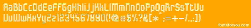 Bonzer   Herzogenaurach Font – White Fonts on Orange Background