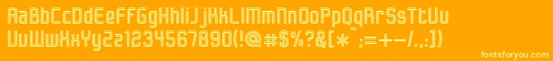 Bonzer   Herzogenaurach Font – Yellow Fonts on Orange Background