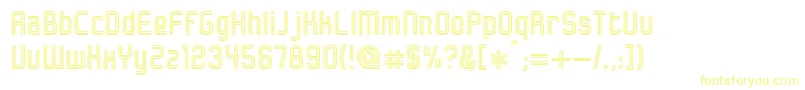 Bonzer   Herzogenaurach Font – Yellow Fonts on White Background