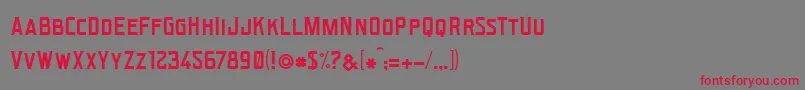 Bonzer   San Francisco Font – Red Fonts on Gray Background