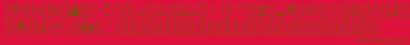 BOO Font – Brown Fonts on Red Background