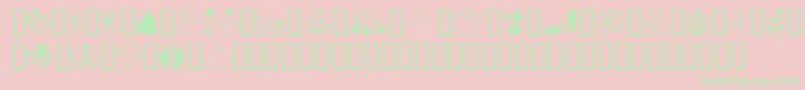 BOO Font – Green Fonts on Pink Background