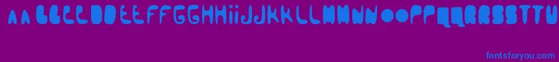 Czcionka booblr by Thunderpanda 1 02 – niebieskie czcionki na fioletowym tle