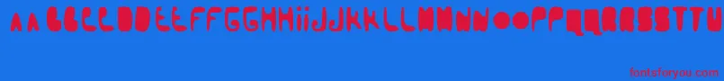 booblr by Thunderpanda 1 02 Font – Red Fonts on Blue Background