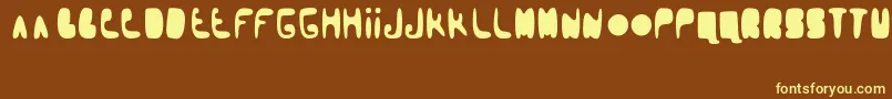 Шрифт booblr by Thunderpanda 1 02 – жёлтые шрифты на коричневом фоне