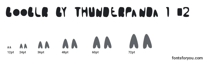 Размеры шрифта Booblr by Thunderpanda 1 02