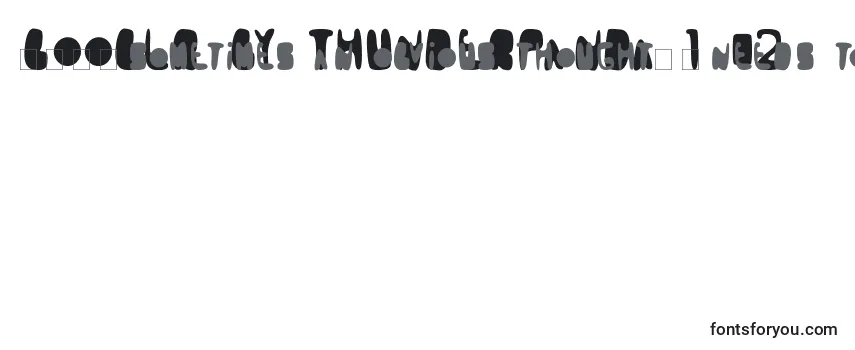 Przegląd czcionki Booblr by Thunderpanda 1 02