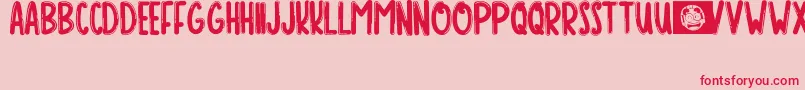 Подробнее о шрифте BOOD STREET Шрифт BOOD STREET – красные шрифты на розовом фоне