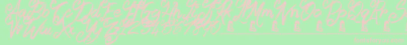 fuente Booday – Fuentes Rosadas Sobre Fondo Verde