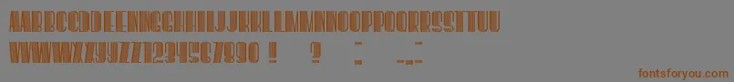 BoogieWoogie Font – Brown Fonts on Gray Background