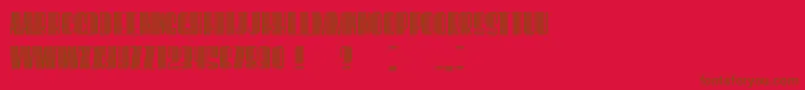 BoogieWoogie Font – Brown Fonts on Red Background