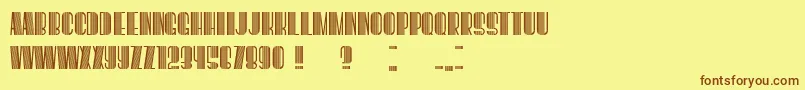 BoogieWoogie Font – Brown Fonts on Yellow Background