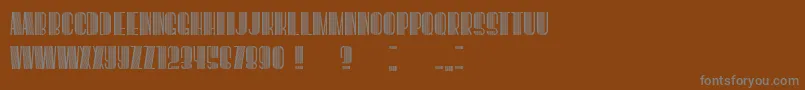 BoogieWoogie Font – Gray Fonts on Brown Background