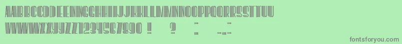 BoogieWoogie Font – Gray Fonts on Green Background