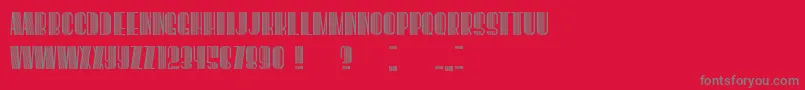 BoogieWoogie Font – Gray Fonts on Red Background