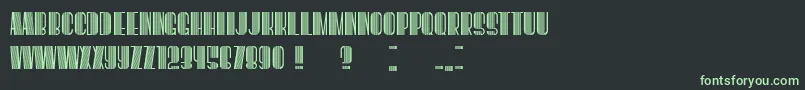 BoogieWoogie Font – Green Fonts on Black Background