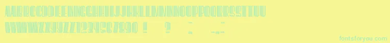 Шрифт BoogieWoogie – зелёные шрифты на жёлтом фоне