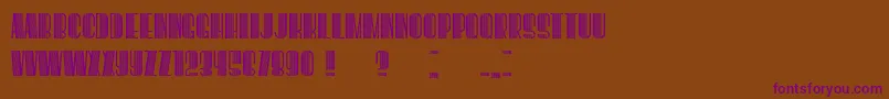 BoogieWoogie Font – Purple Fonts on Brown Background