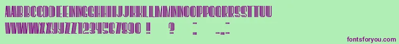 BoogieWoogie Font – Purple Fonts on Green Background