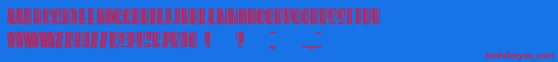 BoogieWoogie-fontti – punaiset fontit sinisellä taustalla