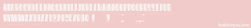 BoogieWoogie Font – White Fonts on Pink Background