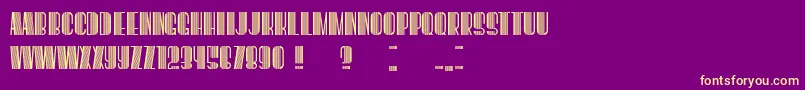 BoogieWoogie Font – Yellow Fonts on Purple Background