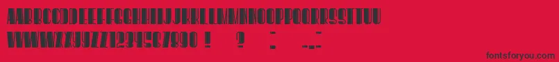 BoogieWoogieBook Font – Black Fonts on Red Background