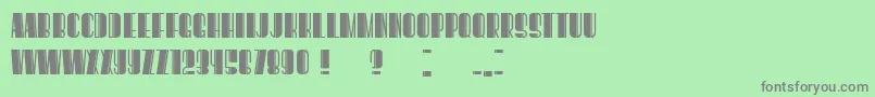 BoogieWoogieBook Font – Gray Fonts on Green Background