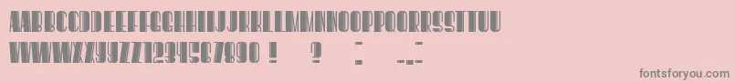 BoogieWoogieBook Font – Gray Fonts on Pink Background