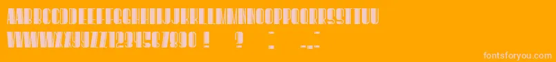 BoogieWoogieBook Font – Pink Fonts on Orange Background