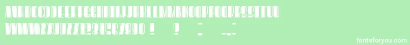 BoogieWoogieBook Font – White Fonts on Green Background