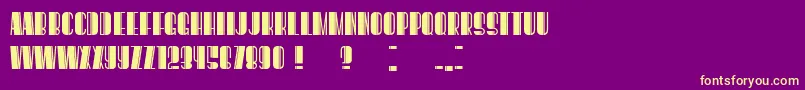 BoogieWoogieBook Font – Yellow Fonts on Purple Background