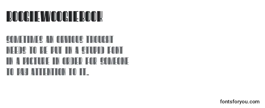 Обзор шрифта BoogieWoogieBook