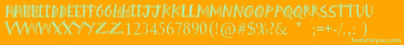 More about Boom Shanker Font Boom Shanker Font – Green Fonts on Orange Background