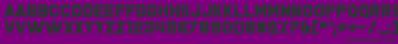 フォントBoomer Tantrum – 紫の背景に黒い文字