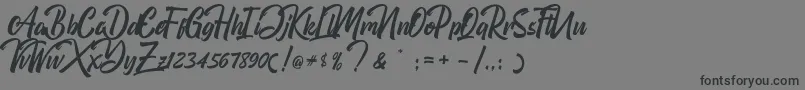 Weitere Informationen zur Boomerang-Schriftart Boomerang-Schriftart – Schwarze Schriften auf grauem Hintergrund