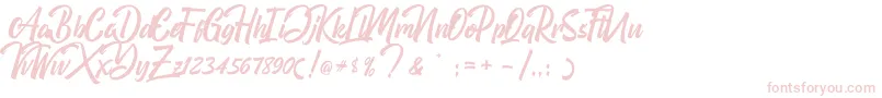 フォントBoomerang – ピンクのフォント