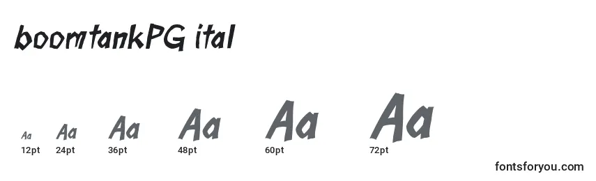 BoomtankPG ital Font Sizes