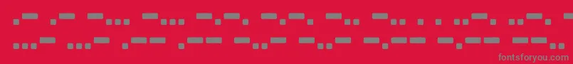 Bootcamp Morsecode-Schriftart – Graue Schriften auf rotem Hintergrund