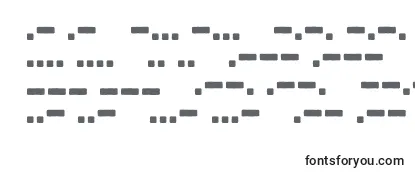Przegląd czcionki Bootcamp Morsecode
