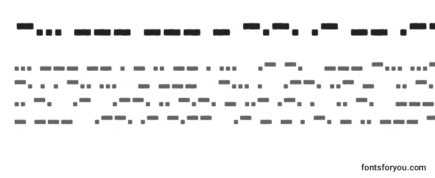 Schriftart Bootcamp Morsecode