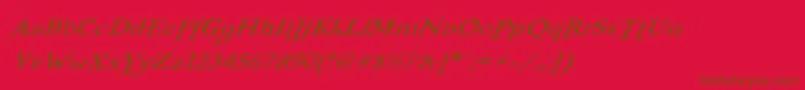Lisätietoja BOOTERFO-fontista BOOTERFO-fontti – ruskeat fontit punaisella taustalla