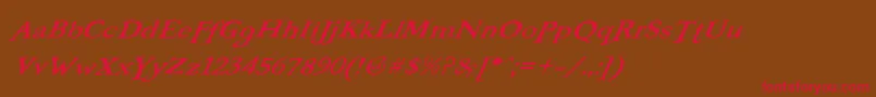 BOOTERFO Font – Red Fonts on Brown Background