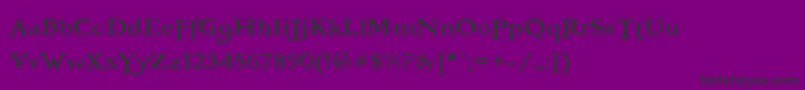 フォントBOOTERFZ – 紫の背景に黒い文字