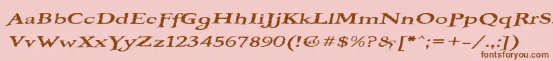 More about BOOTEROF Font BOOTEROF Font – Brown Fonts on Pink Background