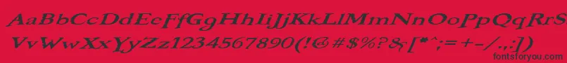 BOOTEROO Font – Black Fonts on Red Background