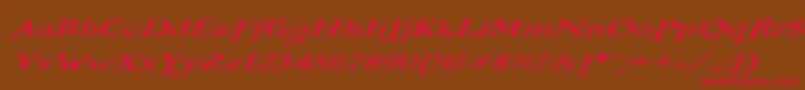 BOOTEROO Font – Red Fonts on Brown Background